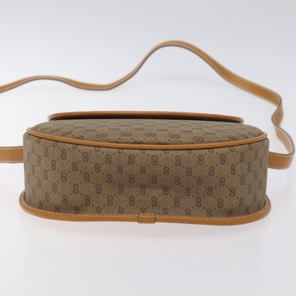 GUCCI Micro GG Supreme Shoulder Bag PVC Beige Gold 007 58 0074 Auth SW968 - Picture 6 of 16